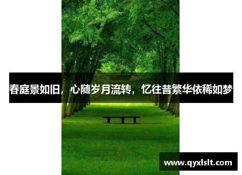 春庭景如旧，心随岁月流转，忆往昔繁华依稀如梦
